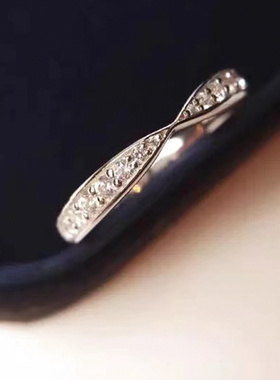 钻戒正品18K金镶钻戒指金鸿盛经典真钻戒指女私人专享排镶钻护戒