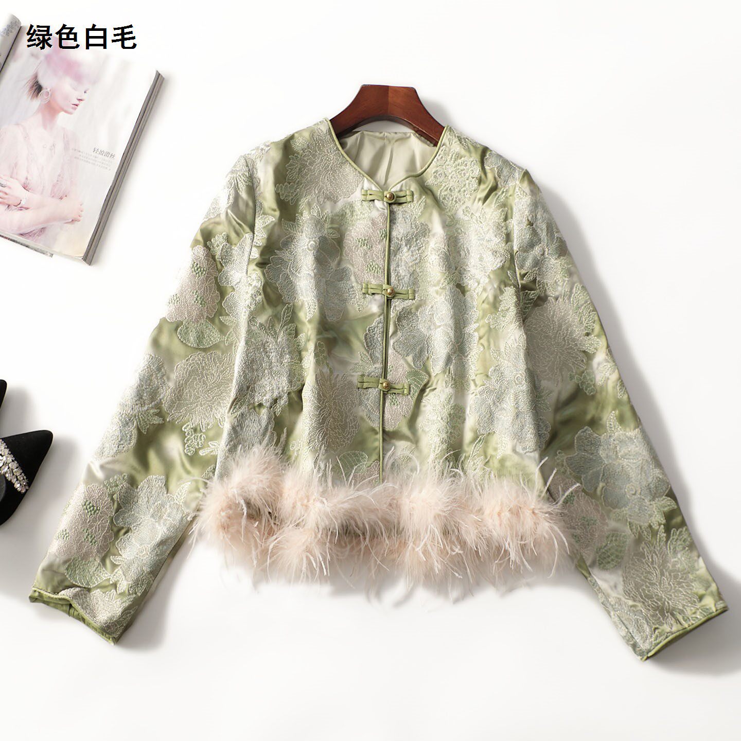 412809 秋外套 女中长款长袖单排扣,淘宝优惠券,粉丝福利购,淘宝优惠卷