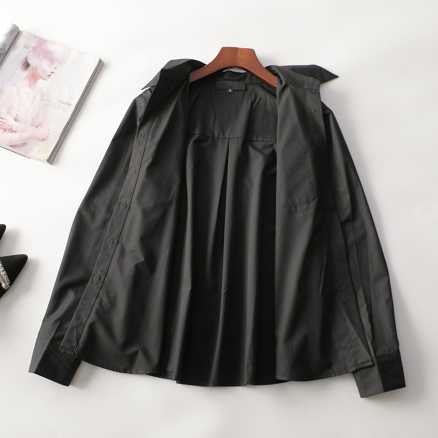 244796 秋衬衫 深圳女中长款长袖翻领,淘宝优惠券,粉丝福利购,淘宝优惠卷