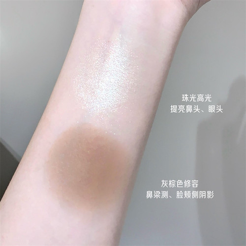 2025新款修容高光一体盘阴影侧影鼻影立体神器生姜高光粉提亮脸部 - 图3