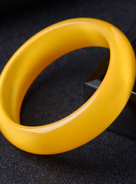 天然水晶金黄色时尚风韩版手镯