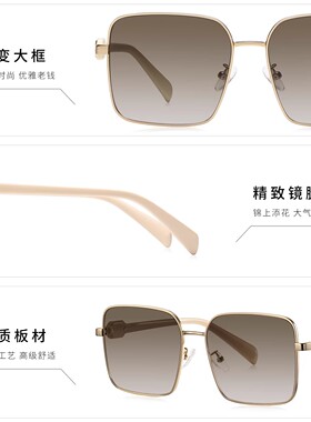 帕莎太阳镜女大框2026年新品时尚显脸小高级感旅游防晒墨镜PS2083