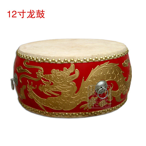 5寸6寸7寸8寸9寸10寸12寸排鼓扁鼓堂鼓牛皮鼓实木儿童鼓大鼓锣鼓 - 图2