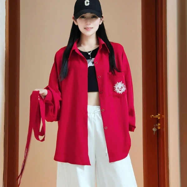 2025新款曳步舞套装伞兵裤街舞爵士大版衬衫雪纺嘻哈薄款男女同款,淘宝优惠券,粉丝福利购,淘宝优惠卷