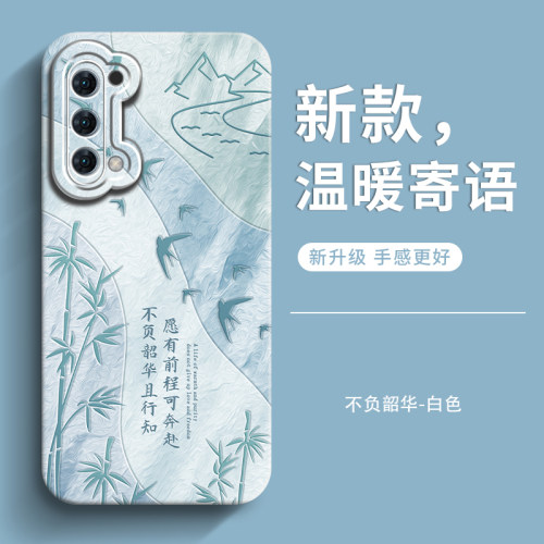 genlv适用opporeno5手机壳女款reno5pro全包reno5pro+防摔reno4新款reno4se高级感reno4pro男潮软保护套-图0