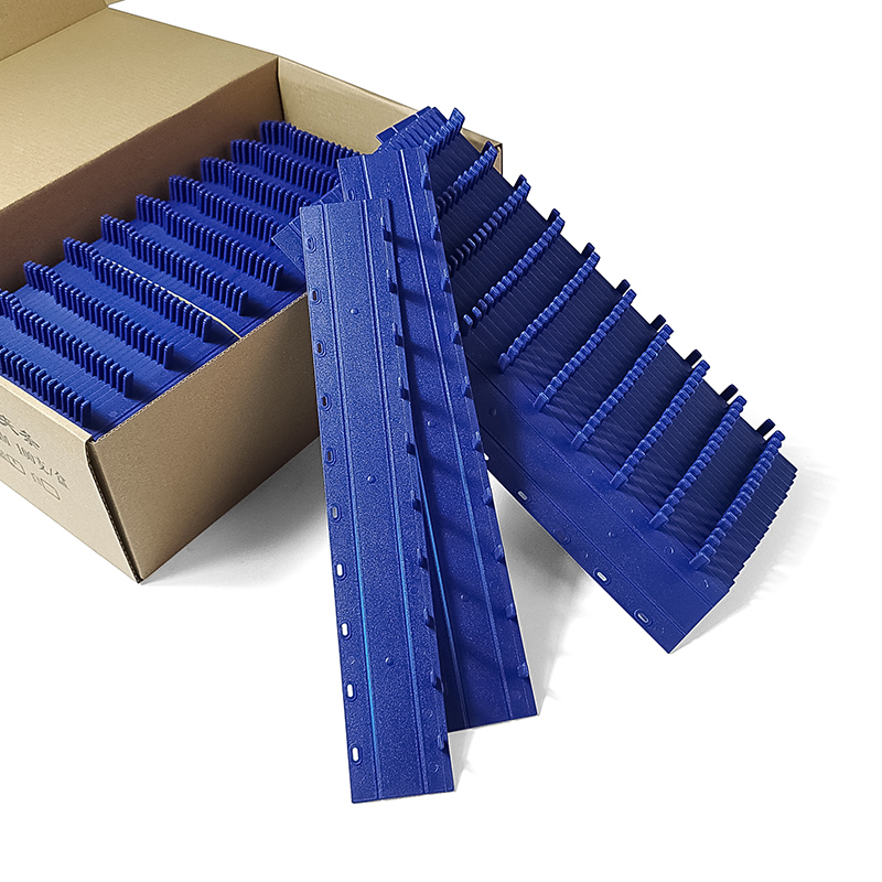 装订夹条A4十孔夹条塑料21孔打孔机活页压边条文件装订夹条黑白蓝