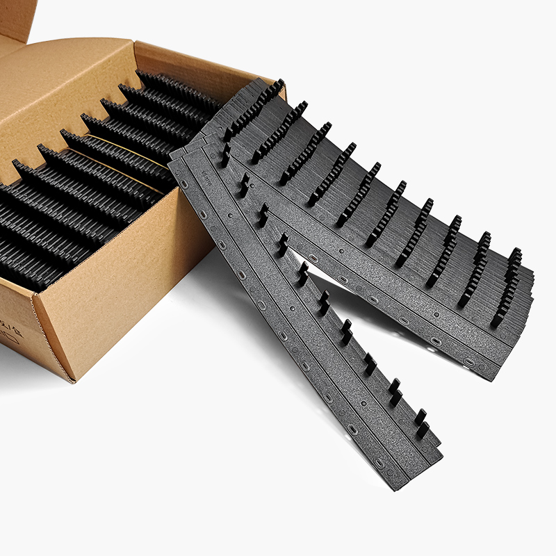 装订夹条A4十孔夹条塑料21孔打孔机活页压边条文件装订夹条黑白蓝