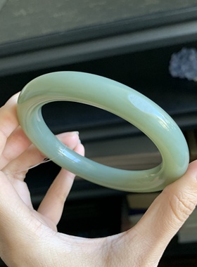 毛毛的翠/M 11830/和田玉新疆青玉手镯/59.8/8300