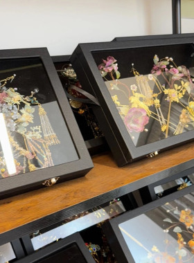 古风秀禾透明防尘首饰展示收纳盒