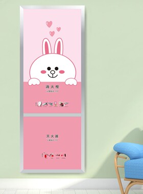 消防栓贴纸消火栓装饰遮挡