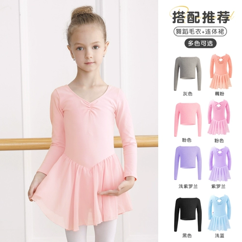 Юбка на девочку, одежда для гимнастики, демисезонный свитер, термобелье, спортивная одежда, лонгслив для раннего возраста