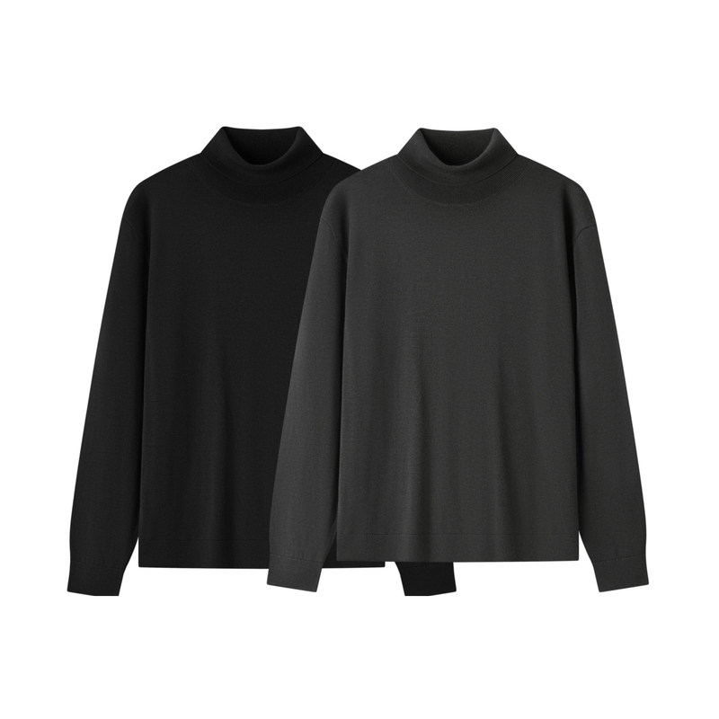 [商场同款]森马羊毛衫男可机洗保暖高领黑色毛衣冬新款打底衫纯色,淘宝优惠券,粉丝福利购,淘宝优惠卷