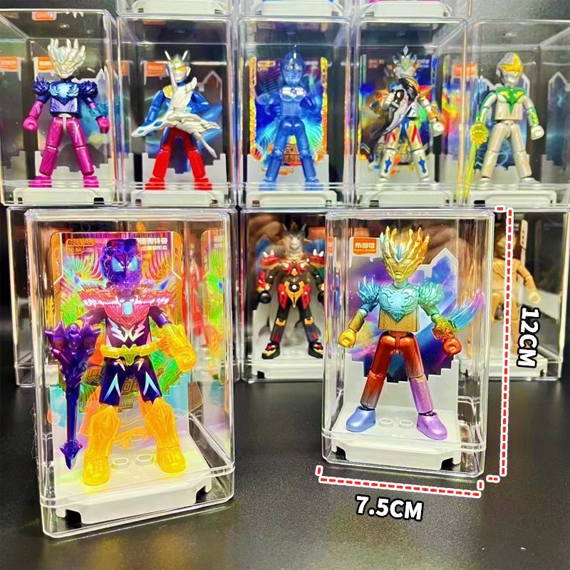 透明亚克力收纳盒布鲁可手办收纳盒无限盲盒玩具奥特曼防尘展示盒 - 图3