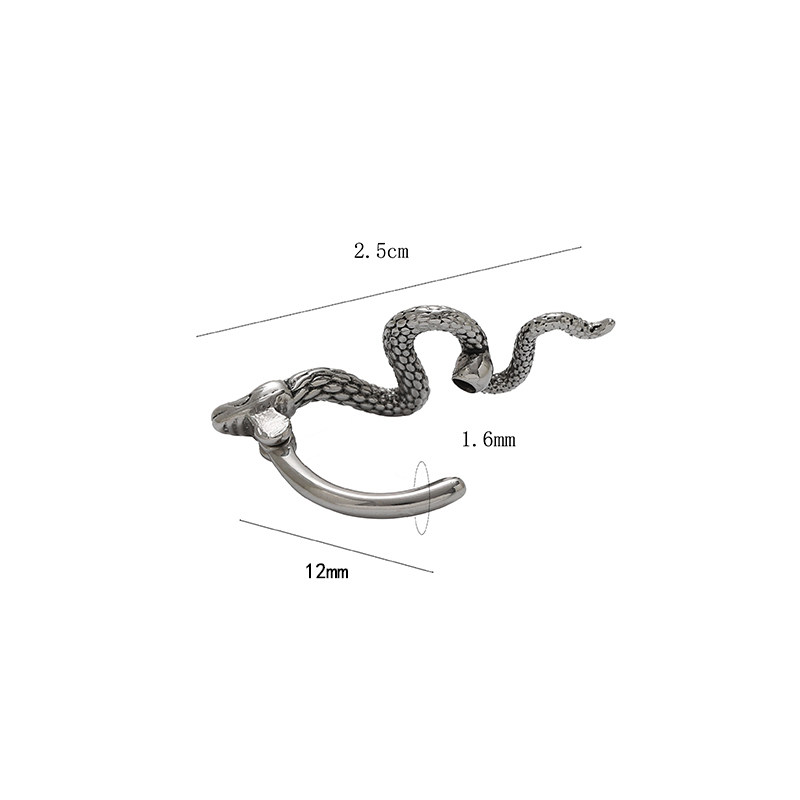 钛钢火辣性感身体穿刺水蛇肚脐钉个性小蛇形肚脐扣脐环穿刺饰品女,淘宝优惠券,粉丝福利购,淘宝优惠卷