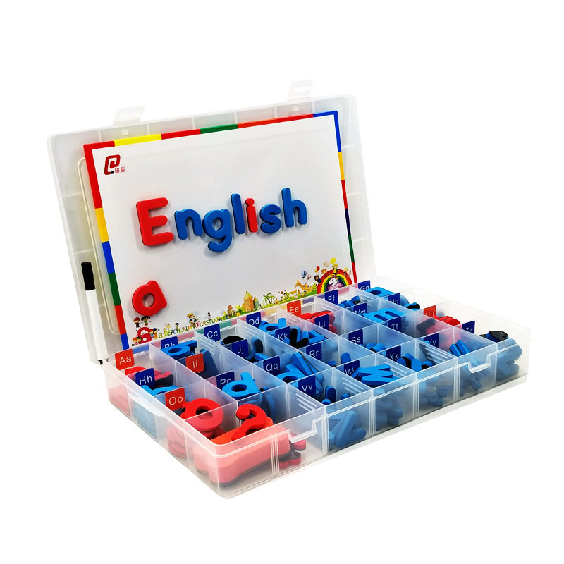 冰箱贴数字贴磁性英文大小写字母磁贴 拼单词儿童英语早教具玩具