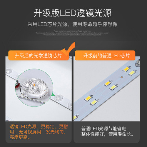 LED吸顶灯圆形卧室灯现代简约大气客厅灯过道走廊儿童房阳台灯具 - 图1