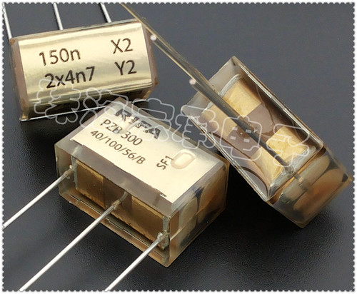 进口芬兰 RIFA PZB300 150n X2 2x4n7 Y2 275VAC 电容器 - 图0
