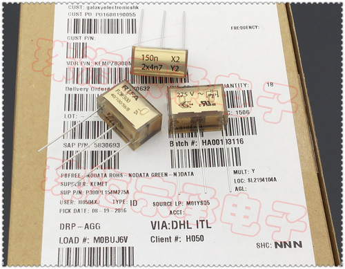 进口芬兰 RIFA PZB300 150n X2 2x4n7 Y2 275VAC 电容器 - 图1