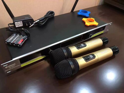 雅马哈 YM848无线话筒一拖二家用会议室舞台ktv专业麦克风u段调频 - 图0