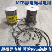 MTB electrostatic rope composite machine metal wire silver fiber electrostatic elimination rope gravure coating printing press conductive rope