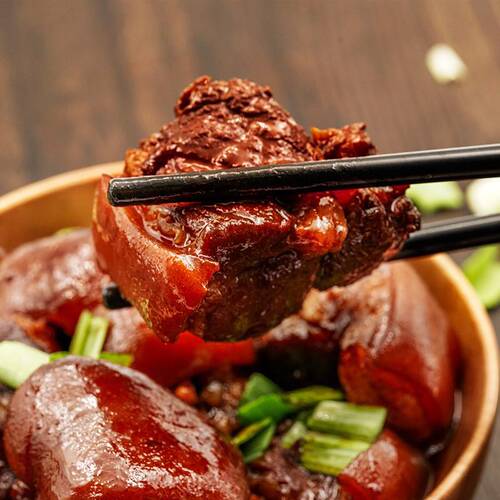 [江苏特产]东方雁张謇状元宴红烧山羊肉1200g*2乐扣装熟食小吃 - 图2