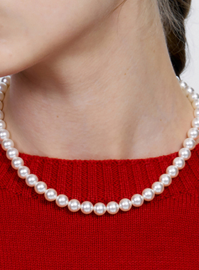 施家珍珠女光泽感项链