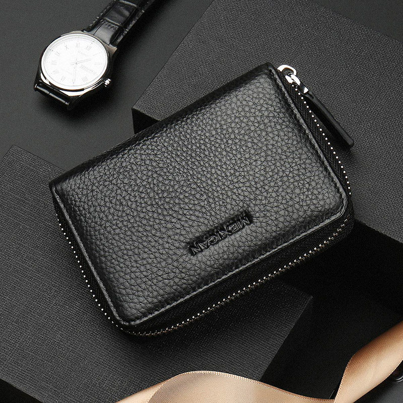 稻草人卡包男学生拉链零钱包多功能真皮小驾驶证卡套,淘宝优惠券,粉丝福利购,淘宝优惠卷