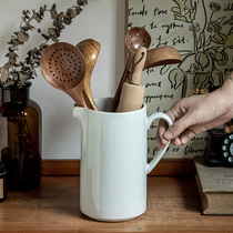 Alley Tail Contained Good ~] Kitchen Tool Containing Jar Retro Sesame Glazed Vase Ceramic Kettle Micro Flawless