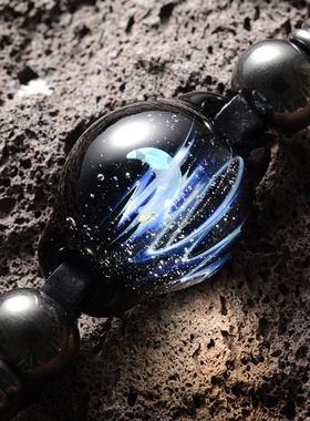 手工宇宙玻璃手链情侣琉璃