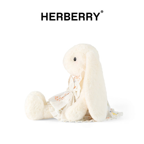 HERBERRY羞羞兔子玩偶毛绒玩具兔兔公仔抱枕安抚娃娃生日礼物 - 图1