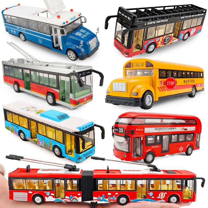 large toy bus with opening doors