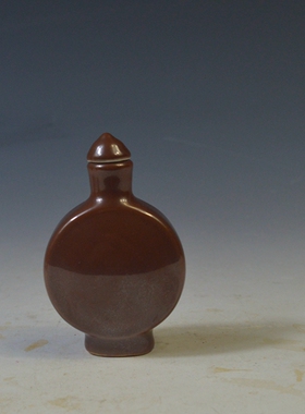 仿古瓷器 柴窑烧 厂货 单色釉鼻烟壶 古董古玩老货旧货收藏品摆件