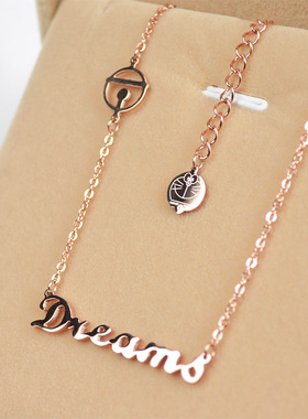 多啦a梦钛钢微微一笑很倾城项链