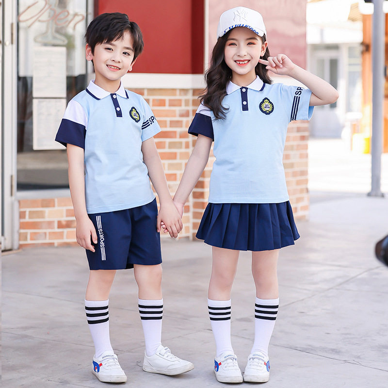 幼儿园园服夏装运动服儿童短袖班服老师6小学生夏季校服套装7定制