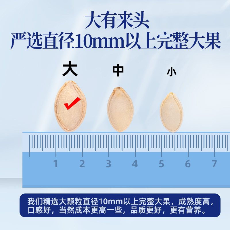 悠米薄壳南瓜籽独立小包袋装原味内蒙古大片新货瓜子坚果休闲零食 - 图2