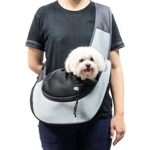 crazypaws小众奢感狗狗背包宠物外出便携猫包狗包斜挎泰迪宠物包 - 图2