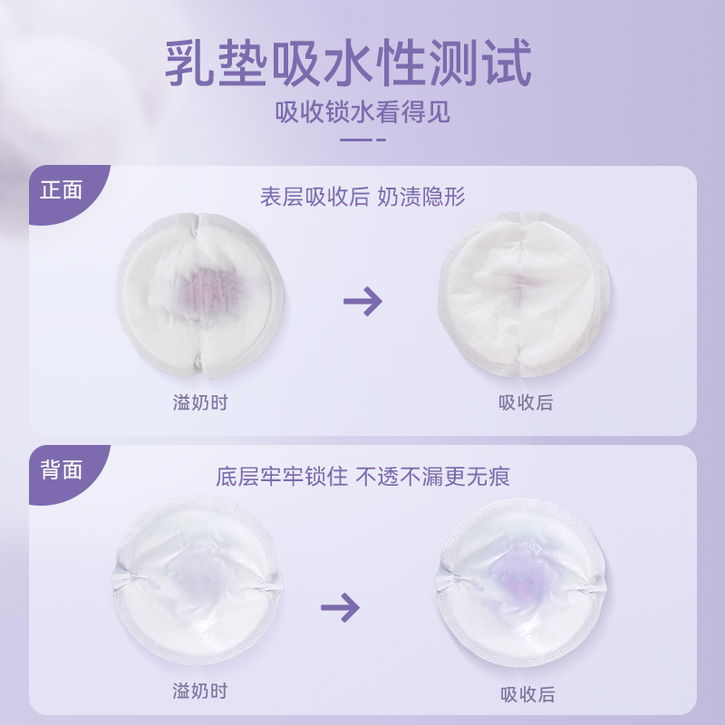 睦清防溢乳垫包裹型一次性立体贴合柔薄舒适哺乳期防漏奶垫乳贴 - 图1