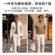 MrBu short-sleeved cardigan small turtleneck machine washable bottoming knitted T-shirt for men