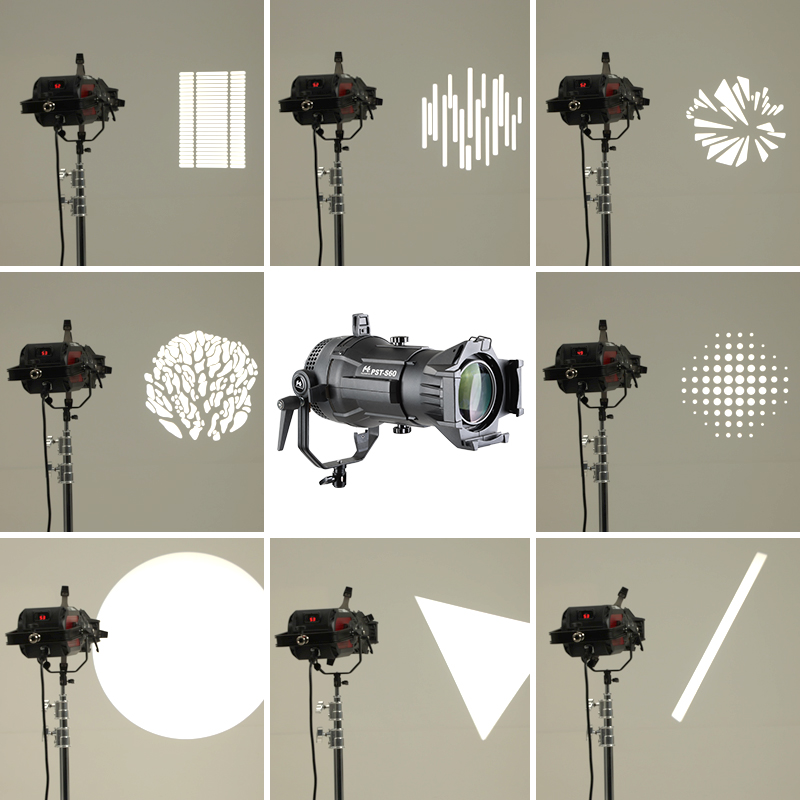 锐鹰PST-S60保荣口调焦聚光筒摄影灯光学艺术成像束光筒LED灯通用-图2