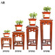Chinese solid wood square 1.2 meter high multi-layer flower pot stand