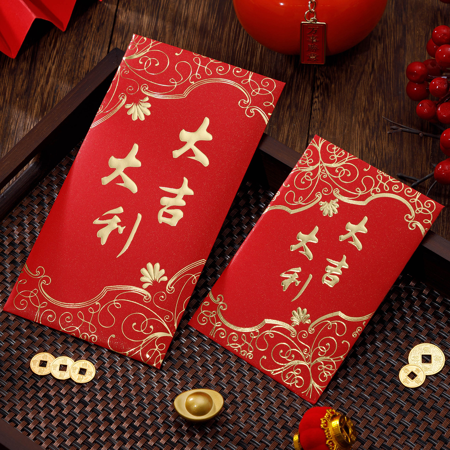 2027新款利是封大吉大利红包袋个性创意大小号百千元喜庆红包通用