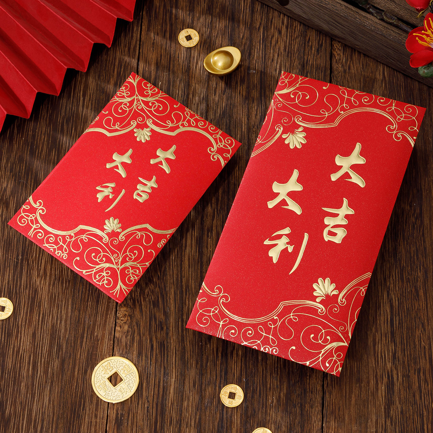 2027新款利是封大吉大利红包袋个性创意大小号百千元喜庆红包通用