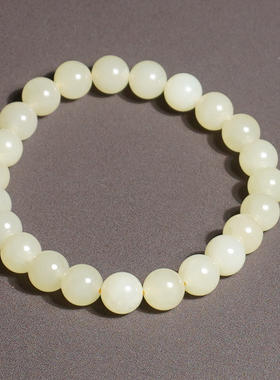 方言和田玉且末细腻蜂蜜水色手串