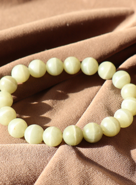 新疆且末蓝色基调一线天10mm手串