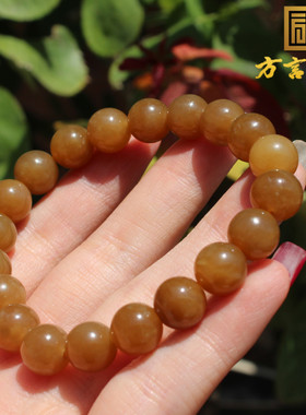 新疆且末老料红糖玉10mm单圈手串