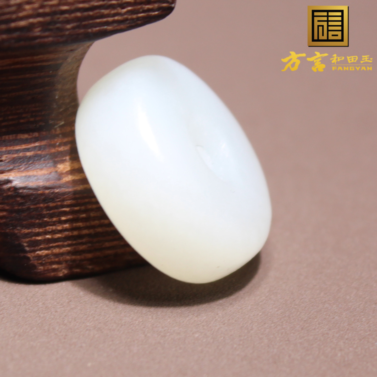 断货王方言和田玉新疆且末老坑高脂高糯白玉平安扣勒子DIY吊坠A6 - 图0