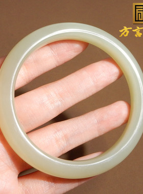青海和田玉老坑冰底晴水正圈手镯