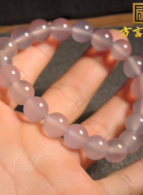 稀缺方言精品和田玉佩戴级推荐特惠细腻玛瑙粉色卡10mm手串手链R2