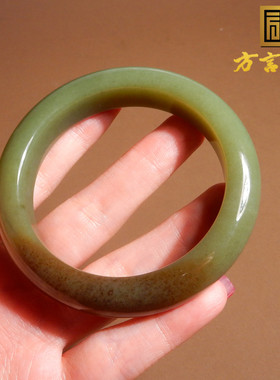 新疆且末老料青黄口带糖55mm手镯