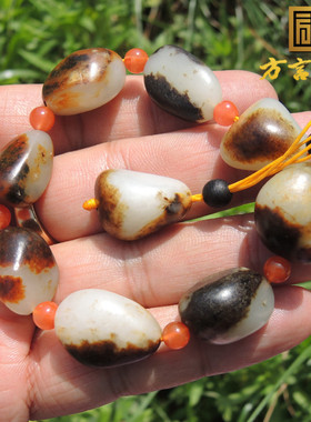 新疆羊脂白玉籽料原石手链